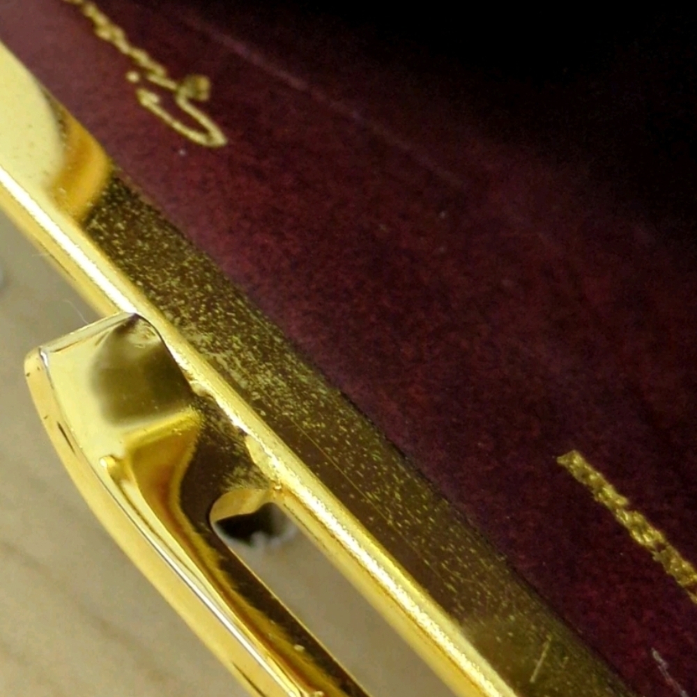 Authentic Givenchy Burgundy Wallets With Gold Det… - image 5